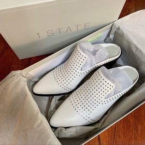 1.State - Lon Leather Casual Studded Mule